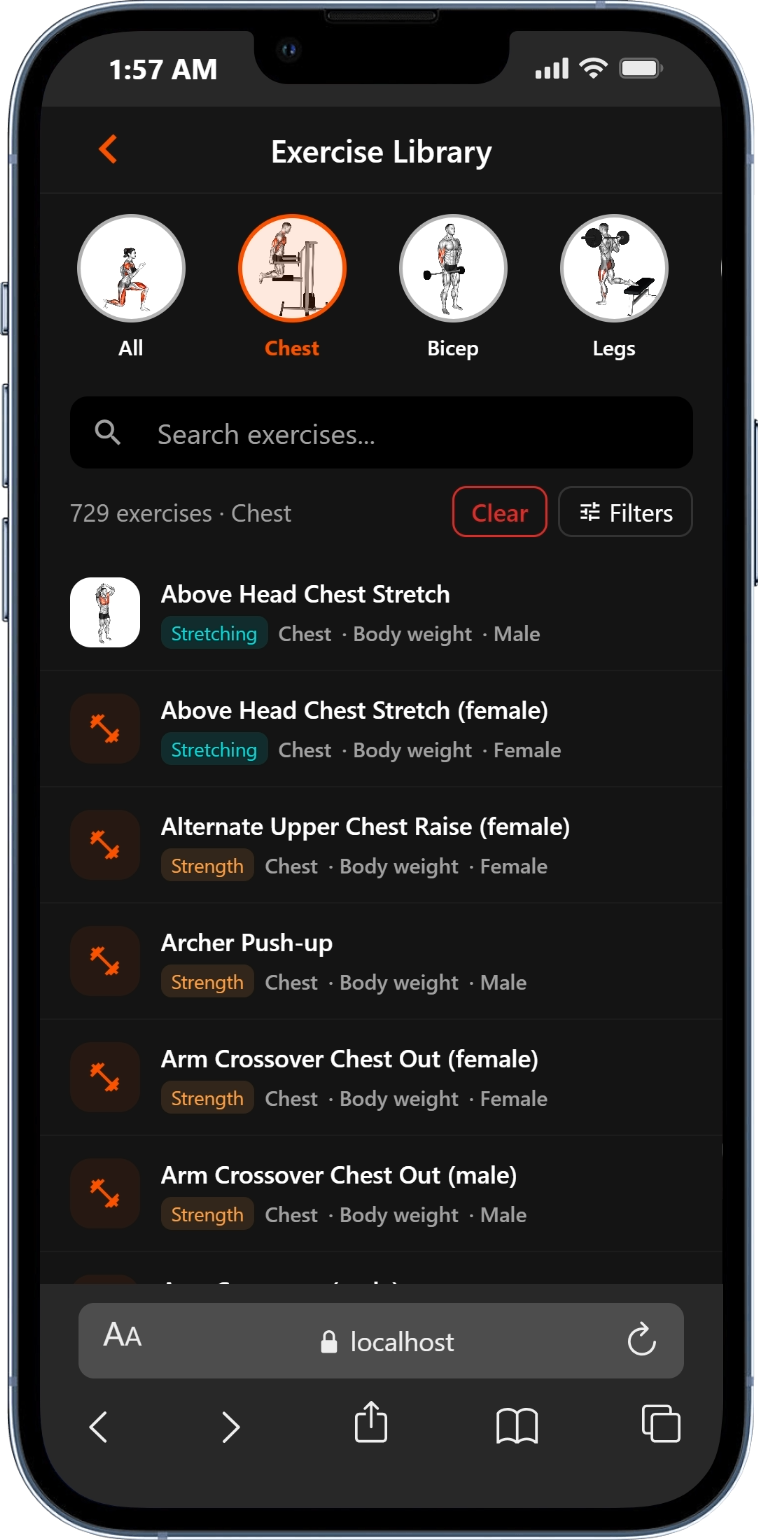 Exercise Library